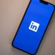 LinkedIn app loading on a smartphone